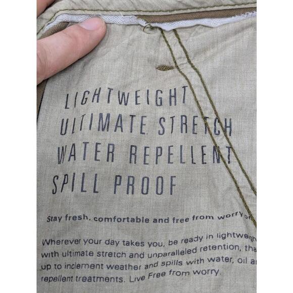 Duer Cargo Joggers Pants Mens 29X32 Outdoor Cargo Hiking Stretch Beige Zip Ankle - Picture 10 of 12